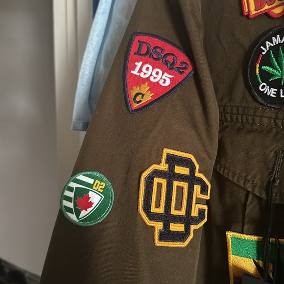 Brand New authentic Dsquared2 military patched Bob Marley jacket - Picture 16 of 17